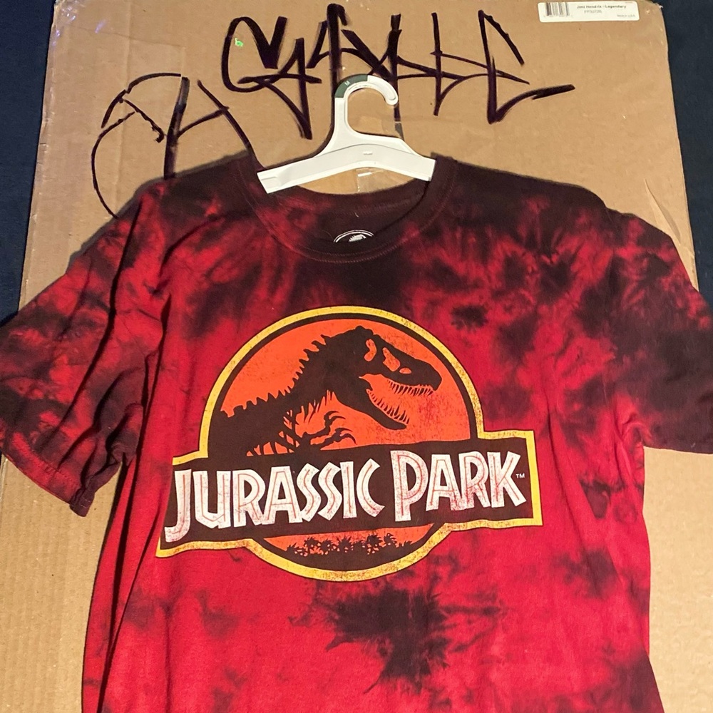 Tie-dye Jurassic park T-shirt